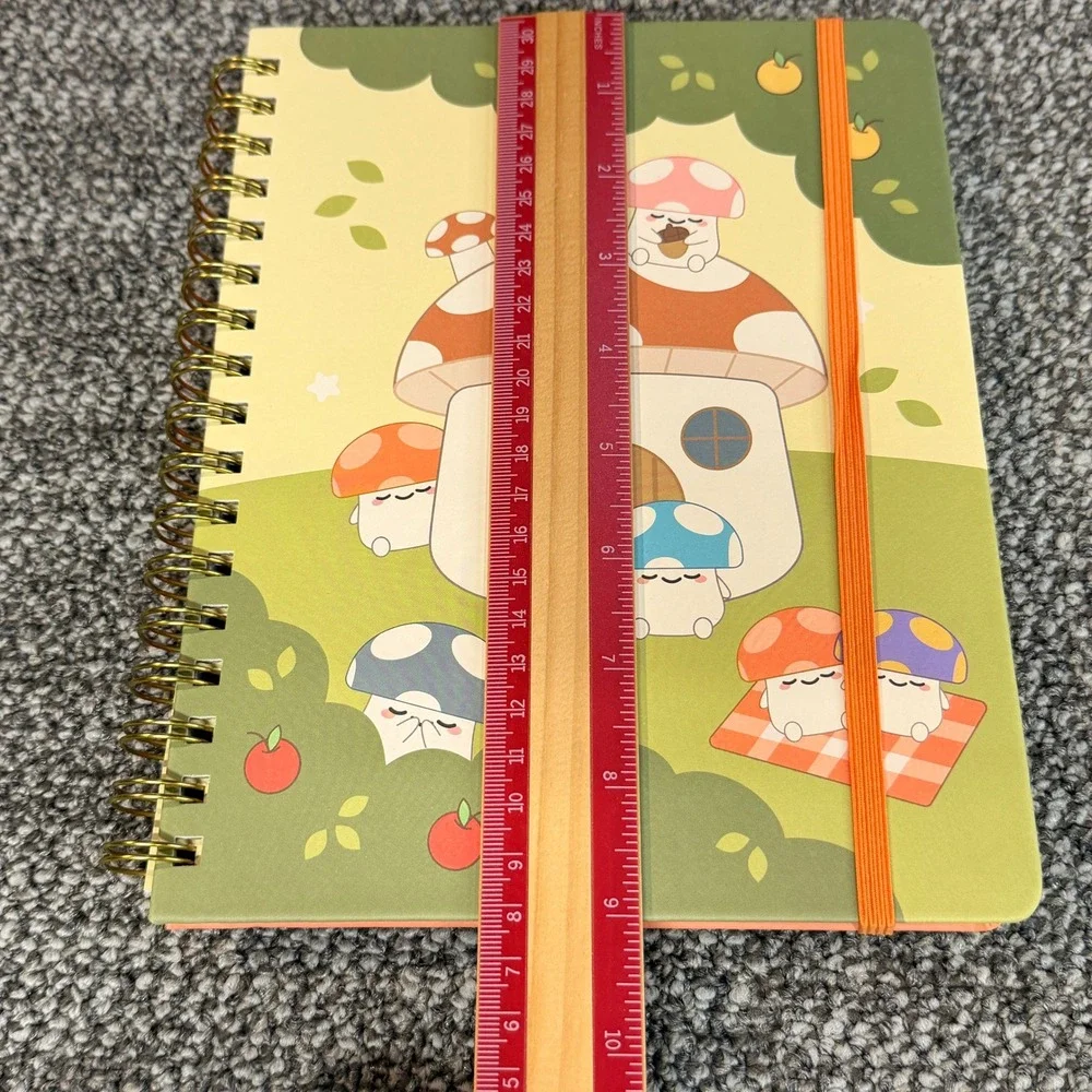 Smoko x Denik Mushroom Garden Undated Monthly Weekly Planner Vegan Leather 7x9